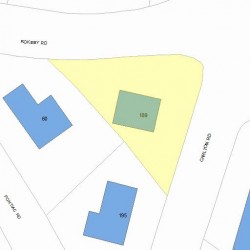 189 Carlton Rd, Newton, MA 02468 plot plan