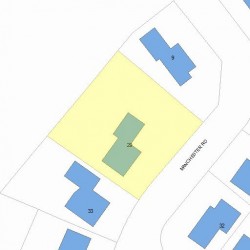 29 Manchester Rd, Newton, MA 02461 plot plan