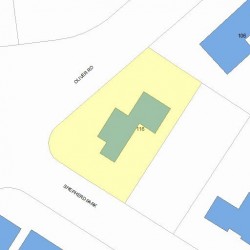 116 Oliver Rd, Newton, MA 02468 plot plan