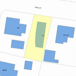 116 Pearl St, Newton, MA 02458 plot plan