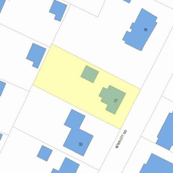 27 Nobscot Rd, Newton, MA 02459 plot plan