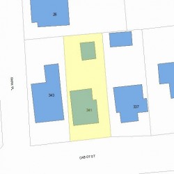 341 Cabot St, Newton, MA 02458 plot plan