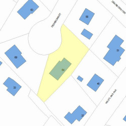 64 Dearborn St, Newton, MA 02465 plot plan