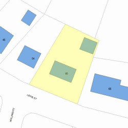 60 Lewis St, Newton, MA 02458 plot plan