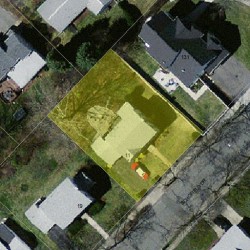 11 Schofield Dr, Newton, MA 02460 aerial view