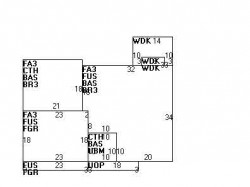 16 Walsh Rd, Newton, MA 02459 floor plan