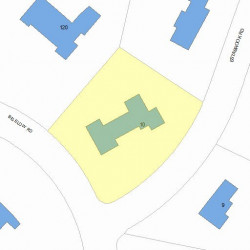 10 Estabrook Rd, Newton, MA 02465 plot plan