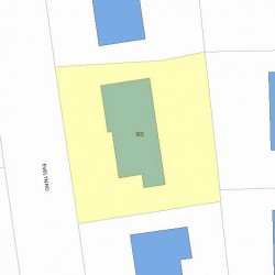 165 Evelyn Rd, Newton, MA 02468 plot plan