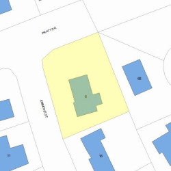 6 Emmons St, Newton, MA 02465 plot plan