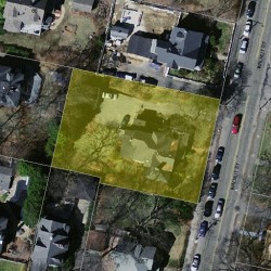1047 Walnut St, Newton, MA 02461 aerial view