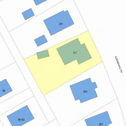 347 Albemarle Rd, Newton, MA 02460 plot plan