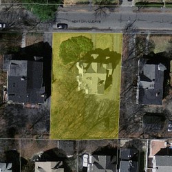 416 Newtonville Ave, Newton, MA 02458 aerial view