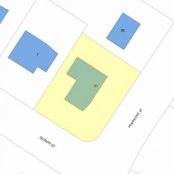 65 Pembroke St, Newton, MA 02458 plot plan