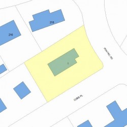 1 Cobb Pl, Newton, MA 02468 plot plan