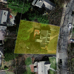 11 Leonard Ave, Newton, MA 02465 aerial view