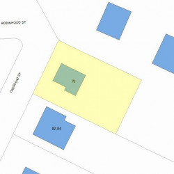 76 Crescent St, Newton, MA 02466 plot plan