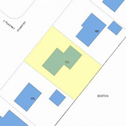 179 Spiers Rd, Newton, MA 02459 plot plan