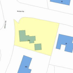 336 Dudley Rd, Newton, MA 02459 plot plan