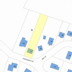 127 Charlemont St, Newton, MA 02461 plot plan