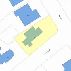 111 Hyde St, Newton, MA 02461 plot plan