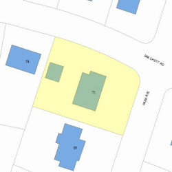 75 Park Ave, Newton, MA 02458 plot plan