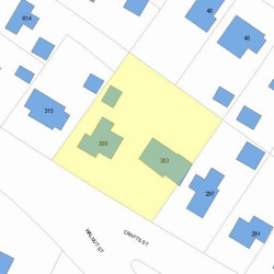 309 Crafts St, Newton, MA 02460 plot plan