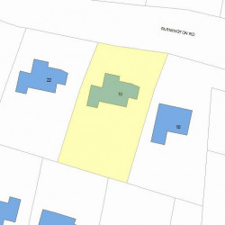 16 Farmington Rd, Newton, MA 02465 plot plan