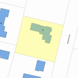 86 Pickwick Rd, Newton, MA 02465 plot plan