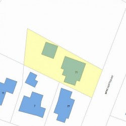 71 Manchester Rd, Newton, MA 02461 plot plan