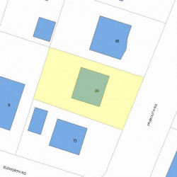 69 Falmouth Rd, Newton, MA 02465 plot plan