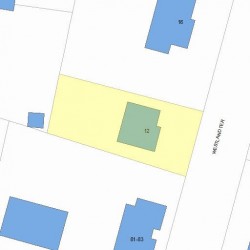 12 Westland Ter, Newton, MA 02465 plot plan