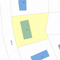 43 Ober Rd, Newton, MA 02459 plot plan