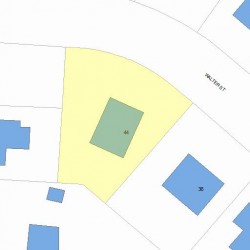 44 Walter St, Newton, MA 02459 plot plan
