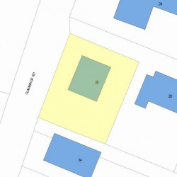 26 Cummings Rd, Newton, MA 02459 plot plan