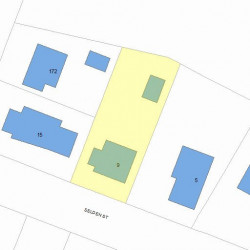 9 Selden St, Newton, MA 02468 plot plan