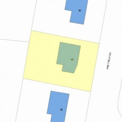 40 Pine Crest Rd, Newton, MA 02459 plot plan