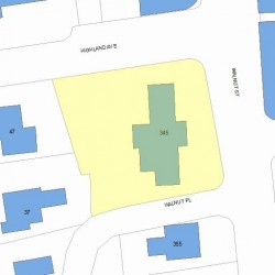 345 Walnut St, Newton, MA 02460 plot plan