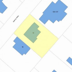 14 Maple Park, Newton, MA 02459 plot plan