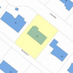 24 Keller Path, Newton, MA 02459 plot plan