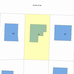 98 Oakdale Rd, Newton, MA 02461 plot plan