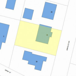 35 Rangeley Rd, Newton, MA 02465 plot plan