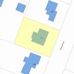 133 Winslow Rd, Newton, MA 02468 plot plan