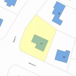 146 Nevada St, Newton, MA 02460 plot plan