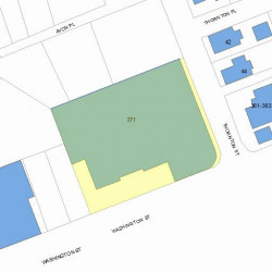 371 Washington St, Newton, MA 02458 plot plan