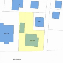 565 Commonwealth Ave, Newton, MA 02459 plot plan