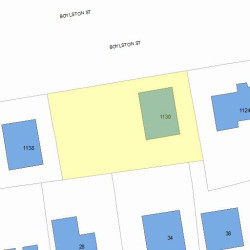 1130 Boylston St, Newton, MA 02464 plot plan