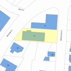 32 Needham St, Newton, MA 02461 plot plan