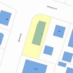 4 Bridges Ave, Newton, MA 02460 plot plan