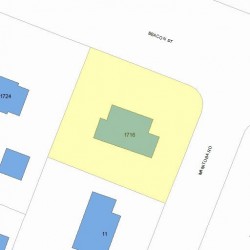 1716 Beacon St, Newton, MA 02468 plot plan