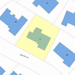 70 Deborah Rd, Newton, MA 02459 plot plan